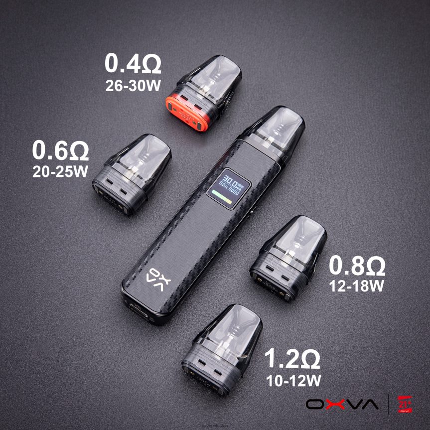 سرمئی OXVA XLIM V3 - OXVA disposable pod - DP622H83 کارتوس سب سے اوپر بھریں